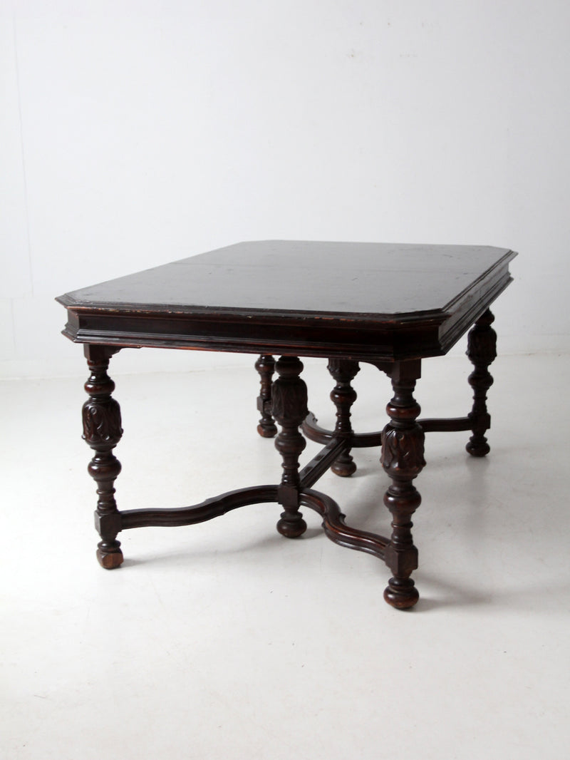 antique Jacobean Revival dining table