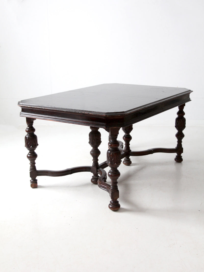 antique Jacobean Revival dining table