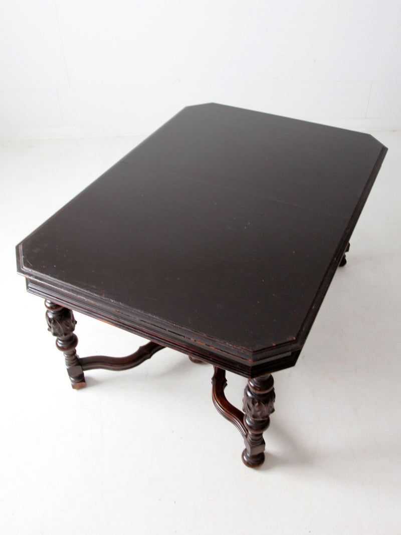 antique Jacobean Revival dining table
