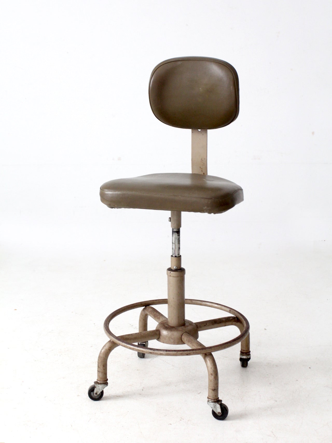 vintage 1970s All-Steel industrial adjustable stool