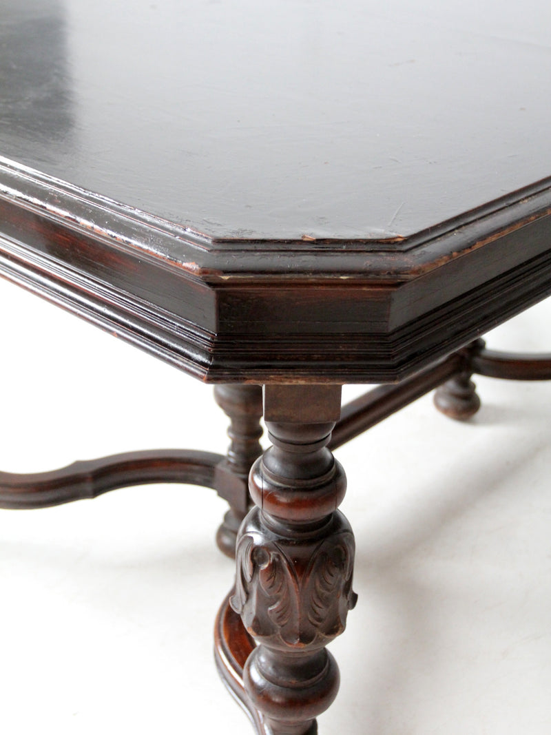 antique Jacobean Revival dining table