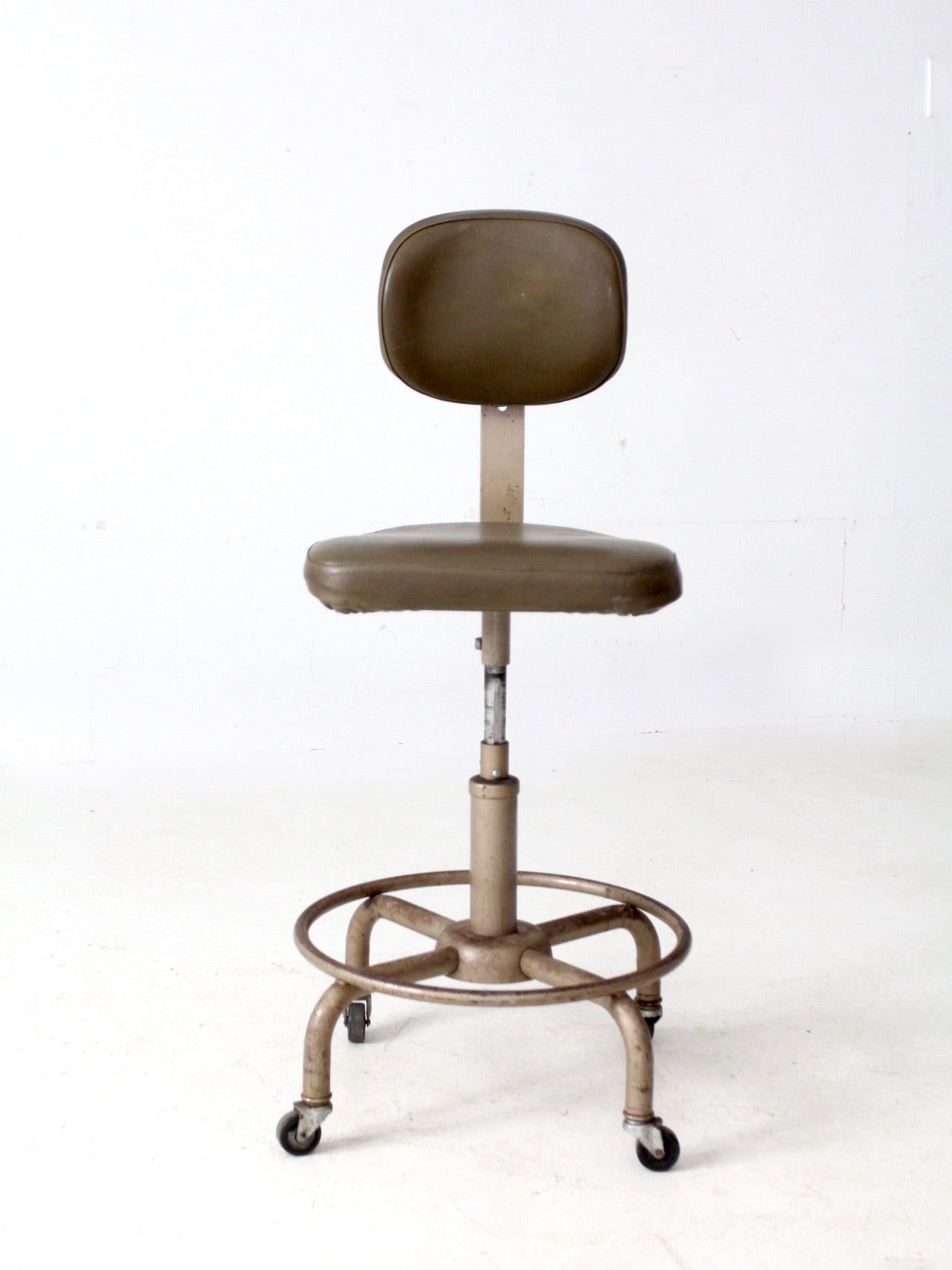 vintage 1970s All-Steel industrial adjustable stool