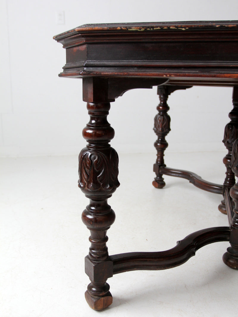 antique Jacobean Revival dining table