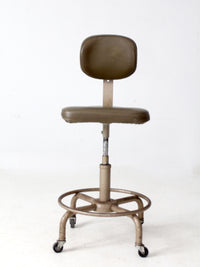 vintage 1970s All-Steel industrial adjustable stool