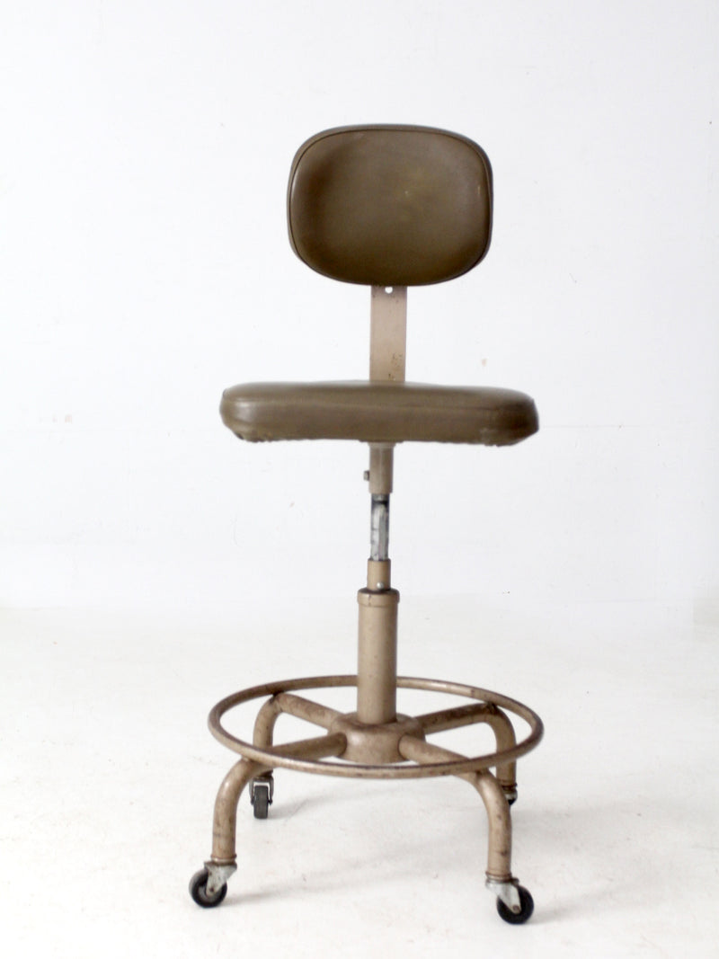vintage 1970s All-Steel industrial adjustable stool