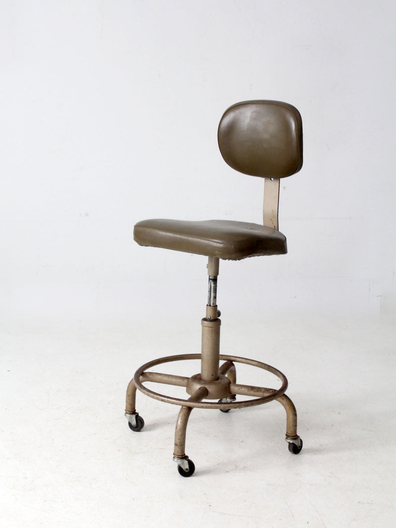 vintage 1970s All-Steel industrial adjustable stool
