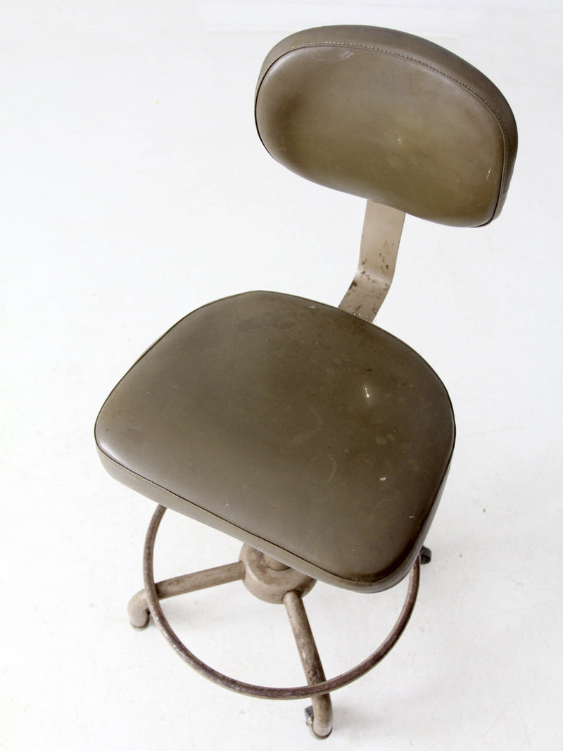 vintage 1970s All-Steel industrial adjustable stool