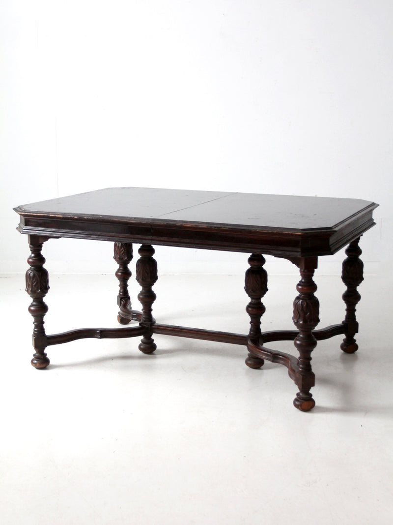 antique Jacobean Revival dining table
