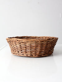 vintage wicker basket bowl