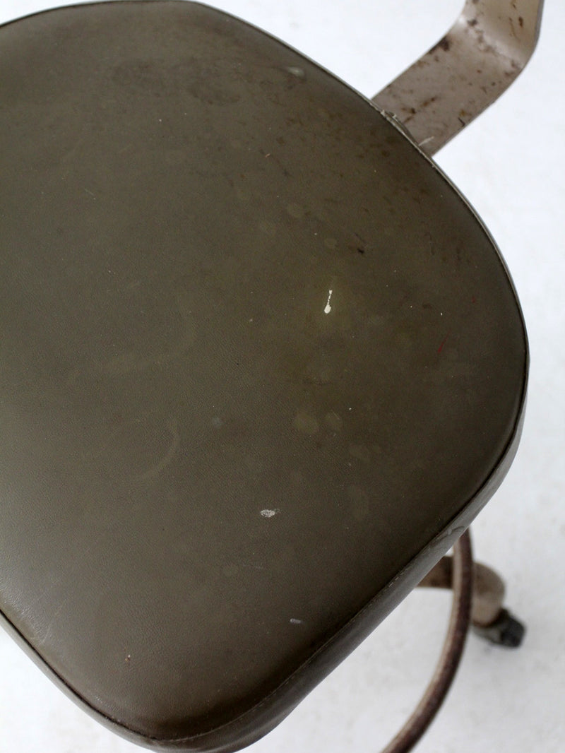 vintage 1970s All-Steel industrial adjustable stool