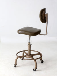 vintage 1970s All-Steel industrial adjustable stool