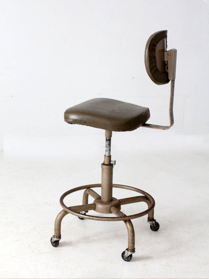 vintage 1970s All-Steel industrial adjustable stool