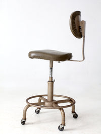 vintage 1970s All-Steel industrial adjustable stool