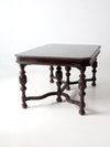 antique Jacobean Revival dining table