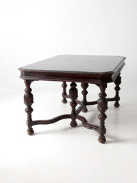 antique Jacobean Revival dining table