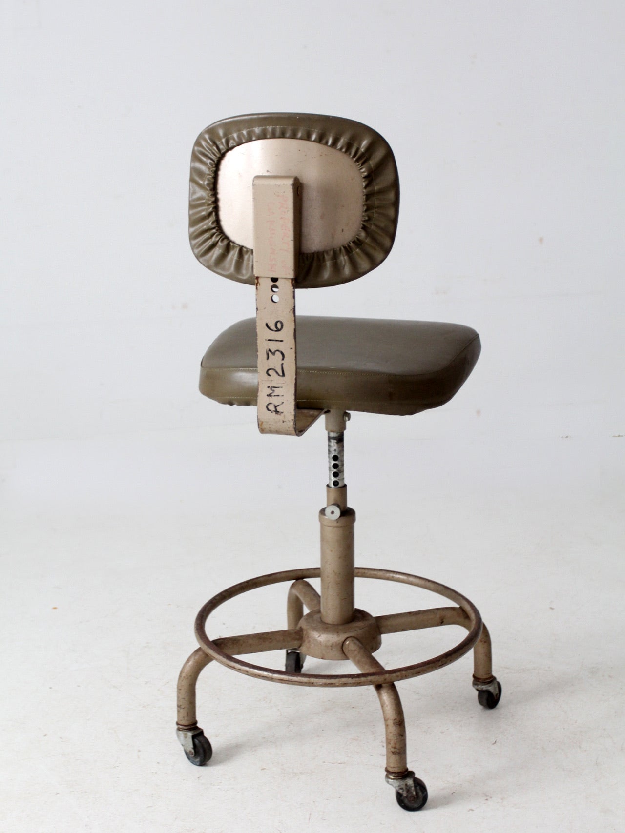 vintage 1970s All-Steel industrial adjustable stool