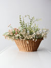 vintage wicker gathering basket