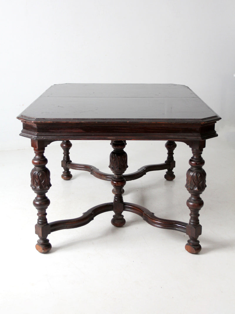 antique Jacobean Revival dining table