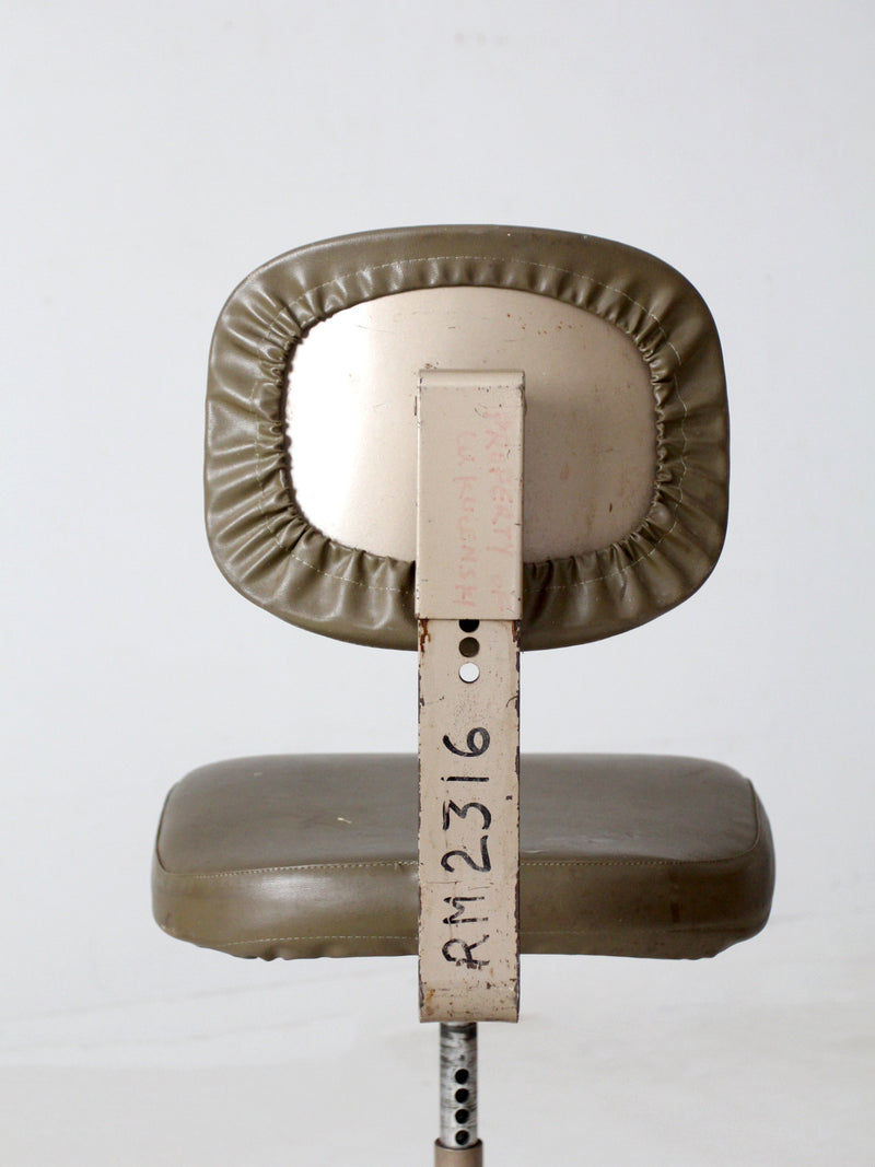 vintage 1970s All-Steel industrial adjustable stool