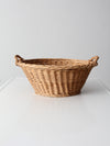 vintage wicker gathering basket