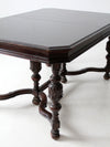 antique Jacobean Revival dining table