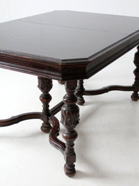 antique Jacobean Revival dining table