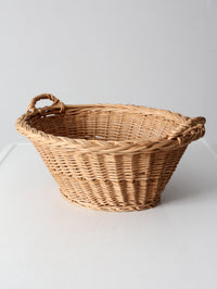 vintage wicker gathering basket