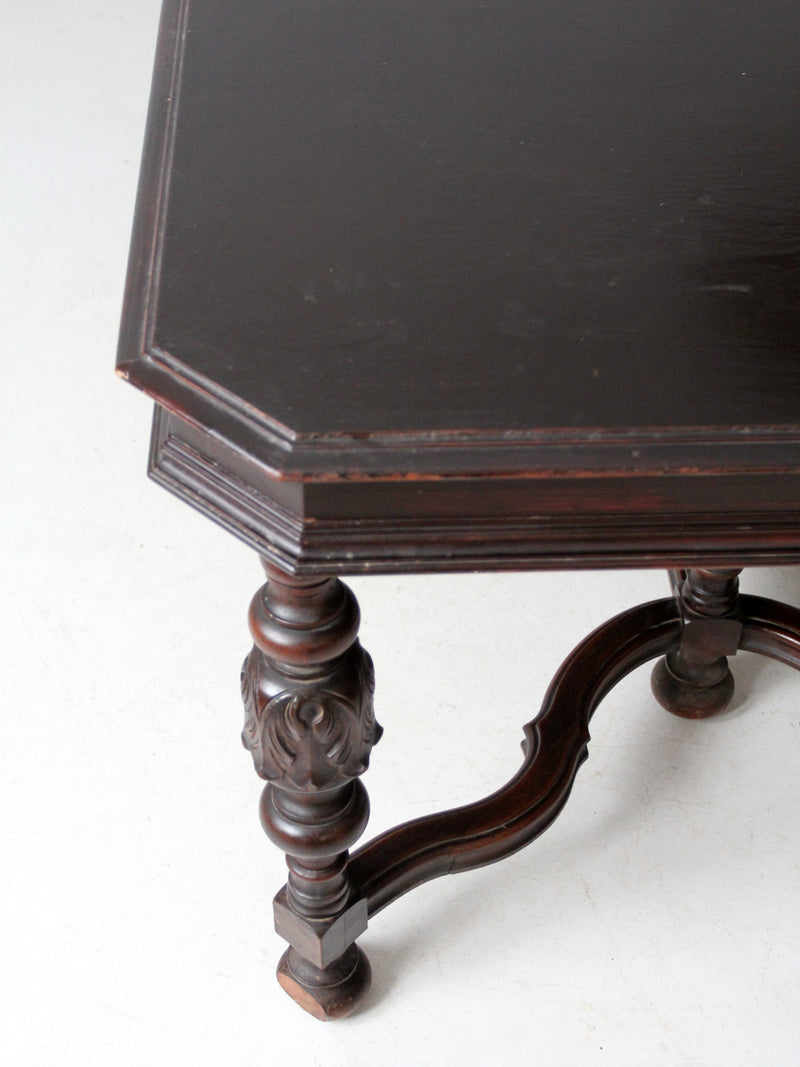 antique Jacobean Revival dining table