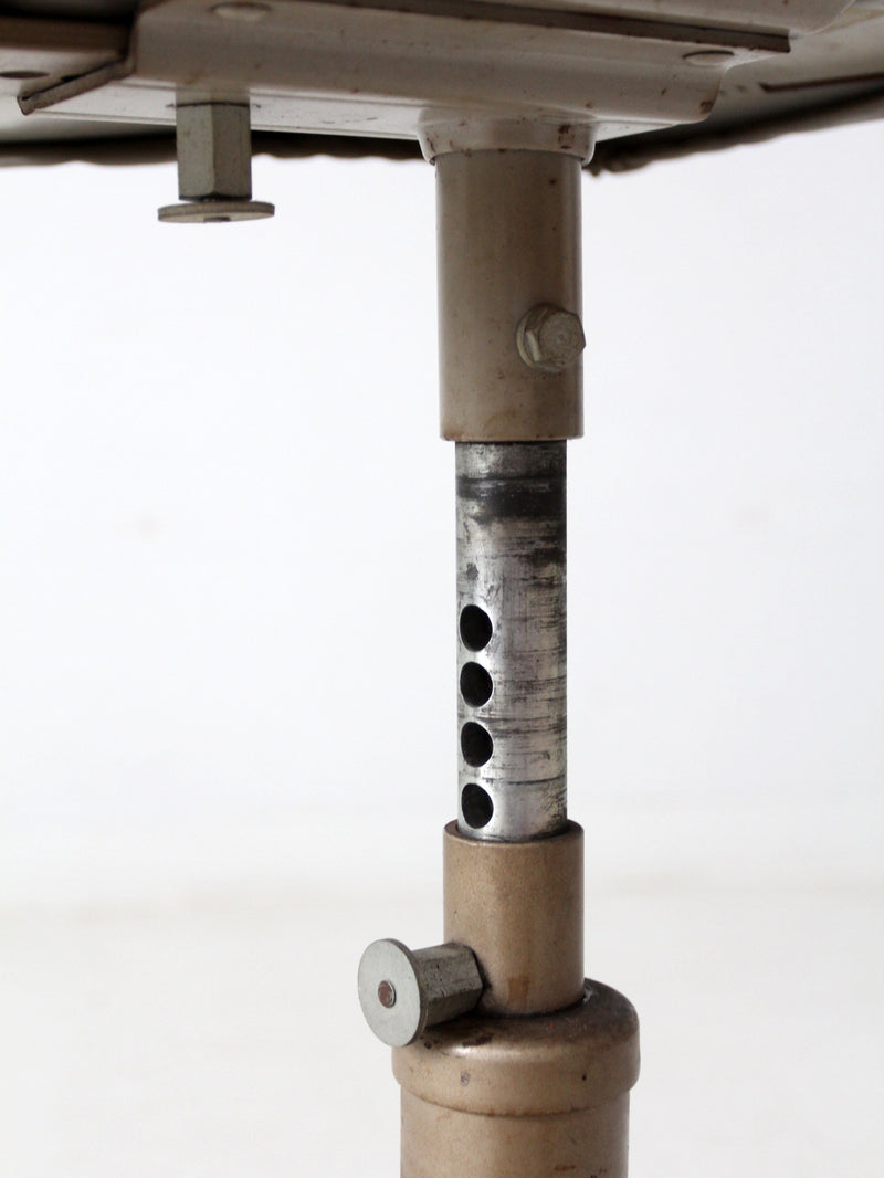 vintage 1970s All-Steel industrial adjustable stool