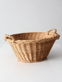 vintage wicker gathering basket