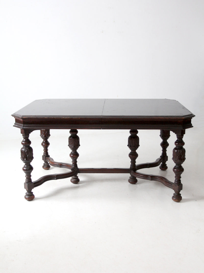 antique Jacobean Revival dining table