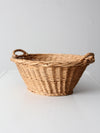 vintage wicker gathering basket