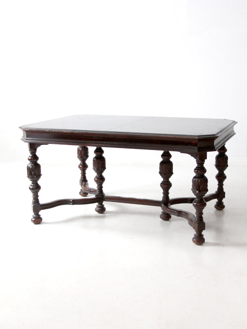 antique Jacobean Revival dining table