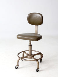 vintage 1970s All-Steel industrial adjustable stool