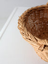 vintage wicker gathering basket