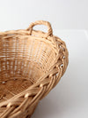 vintage wicker gathering basket