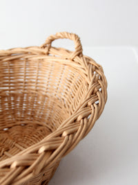 vintage wicker gathering basket