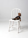 vintage white wooden children's chair