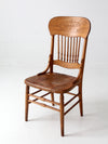 antique carved back spindle chair