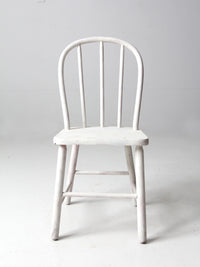 vintage white wooden children's chair