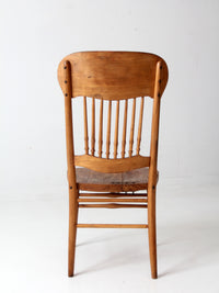 antique carved back spindle chair