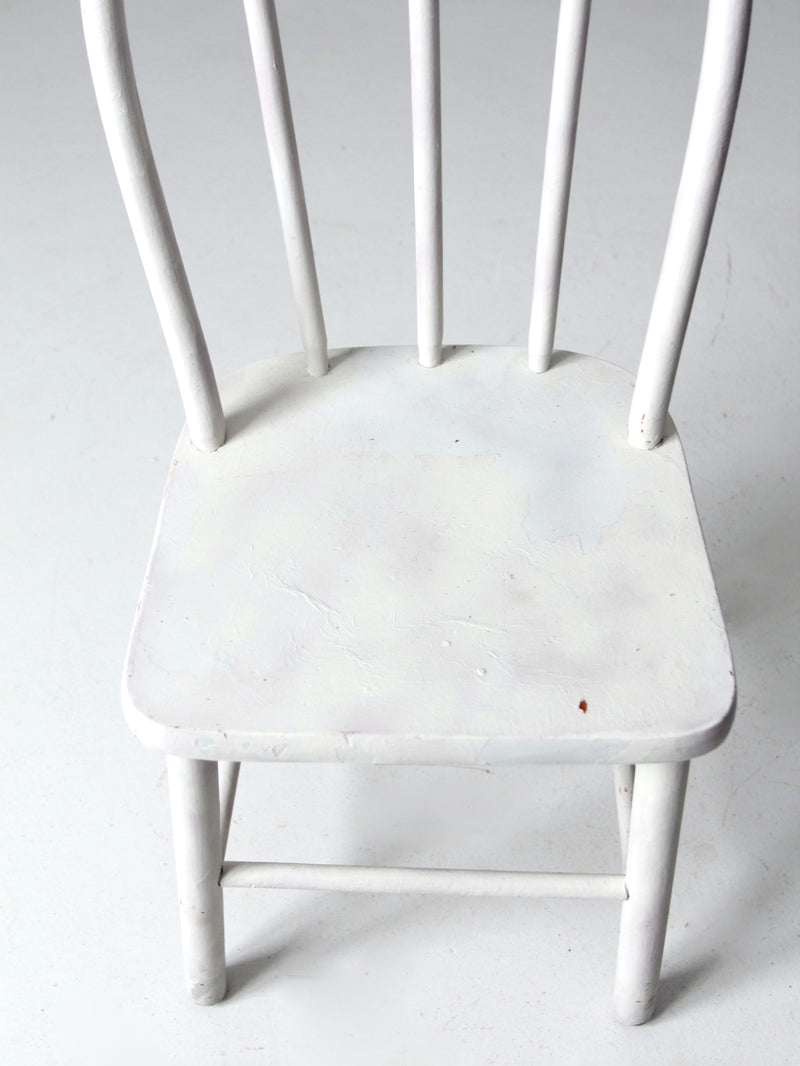 vintage white wooden children's chair