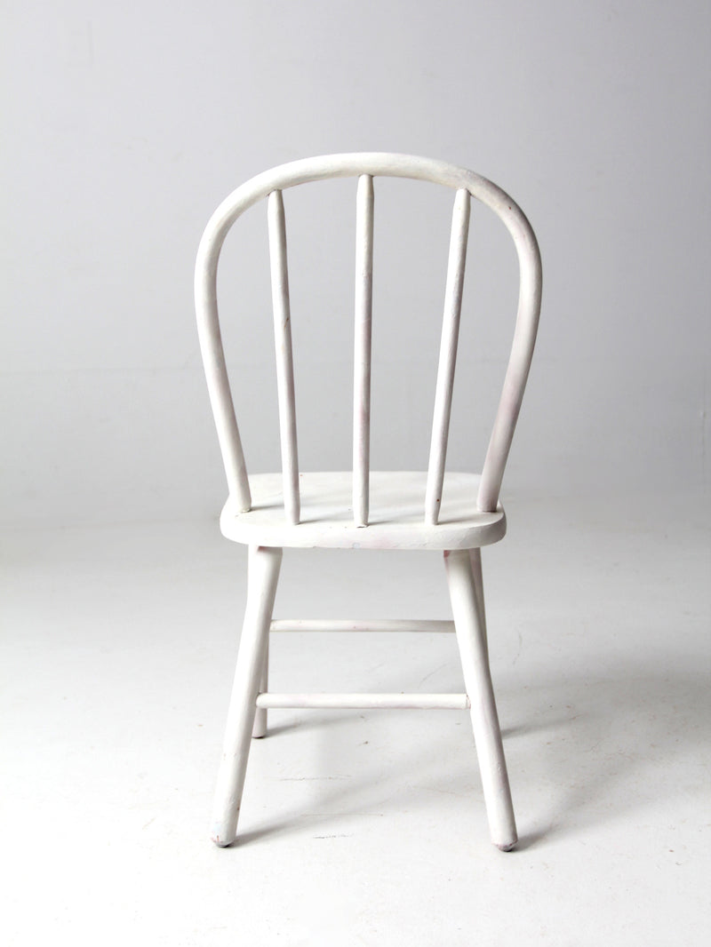 vintage white wooden children's chair