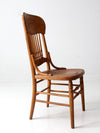 antique carved back spindle chair