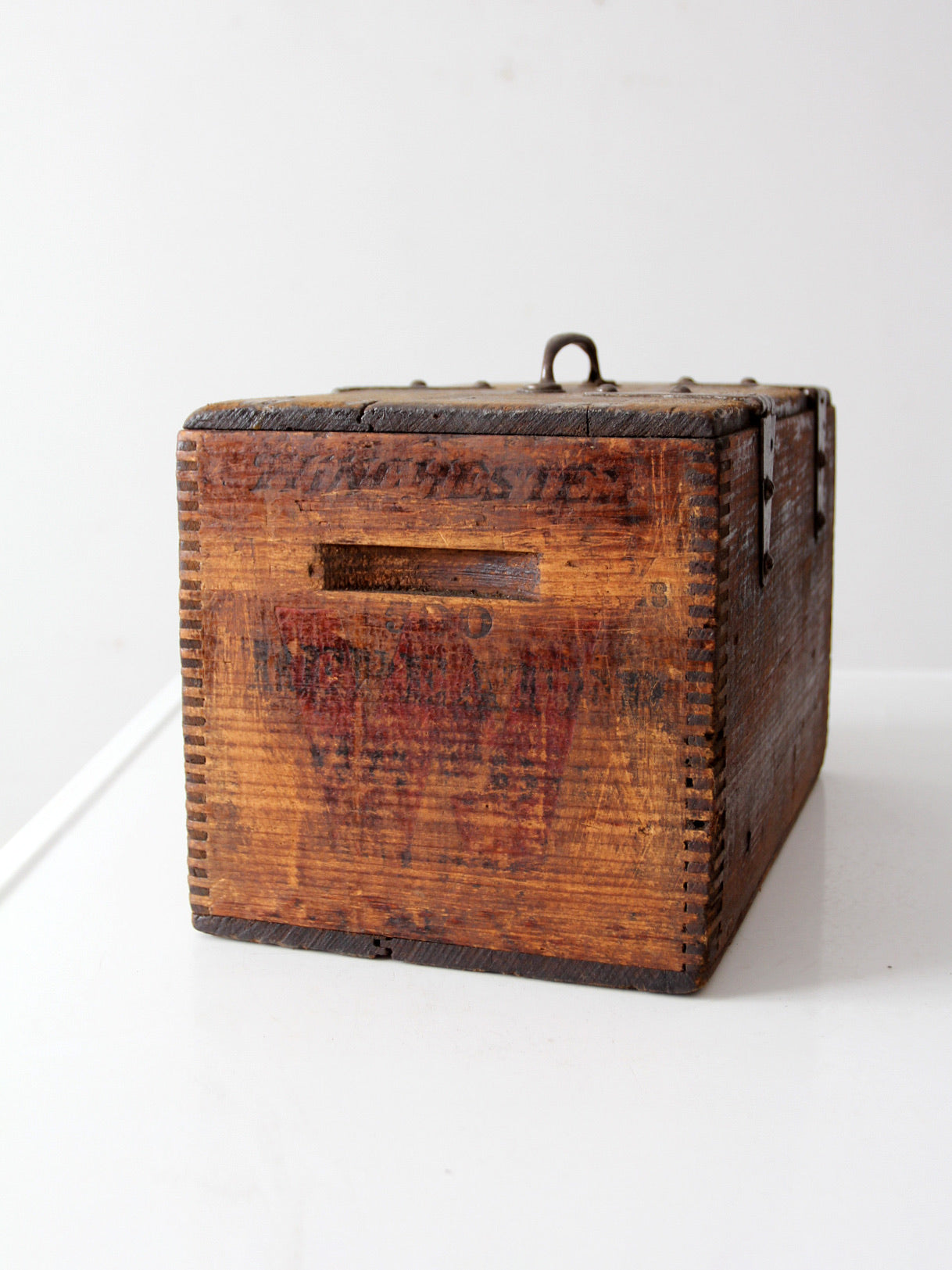 antique Winchester ammunition box