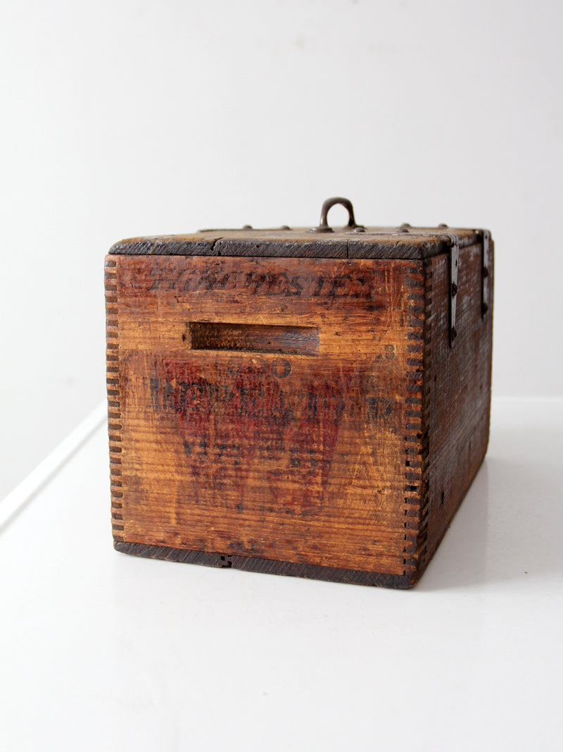 antique Winchester ammunition box
