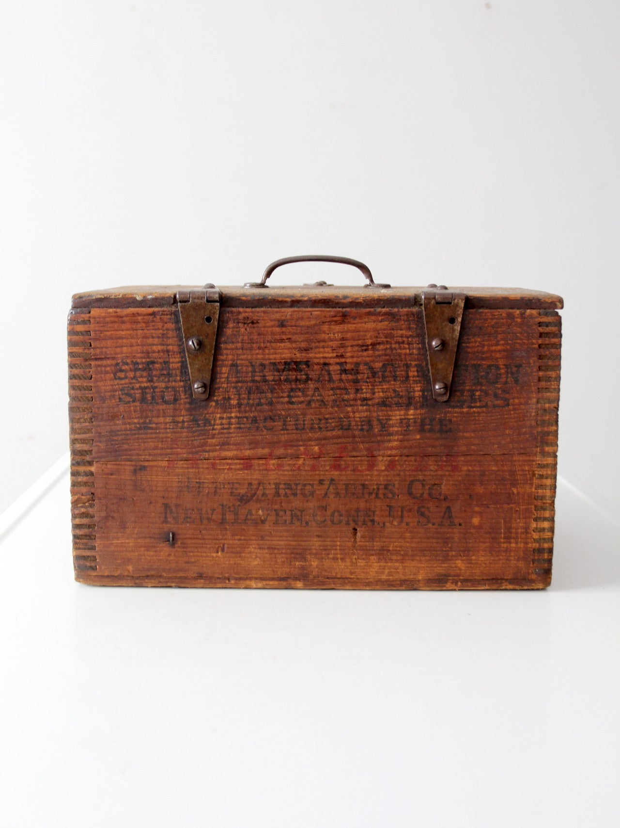 antique Winchester ammunition box