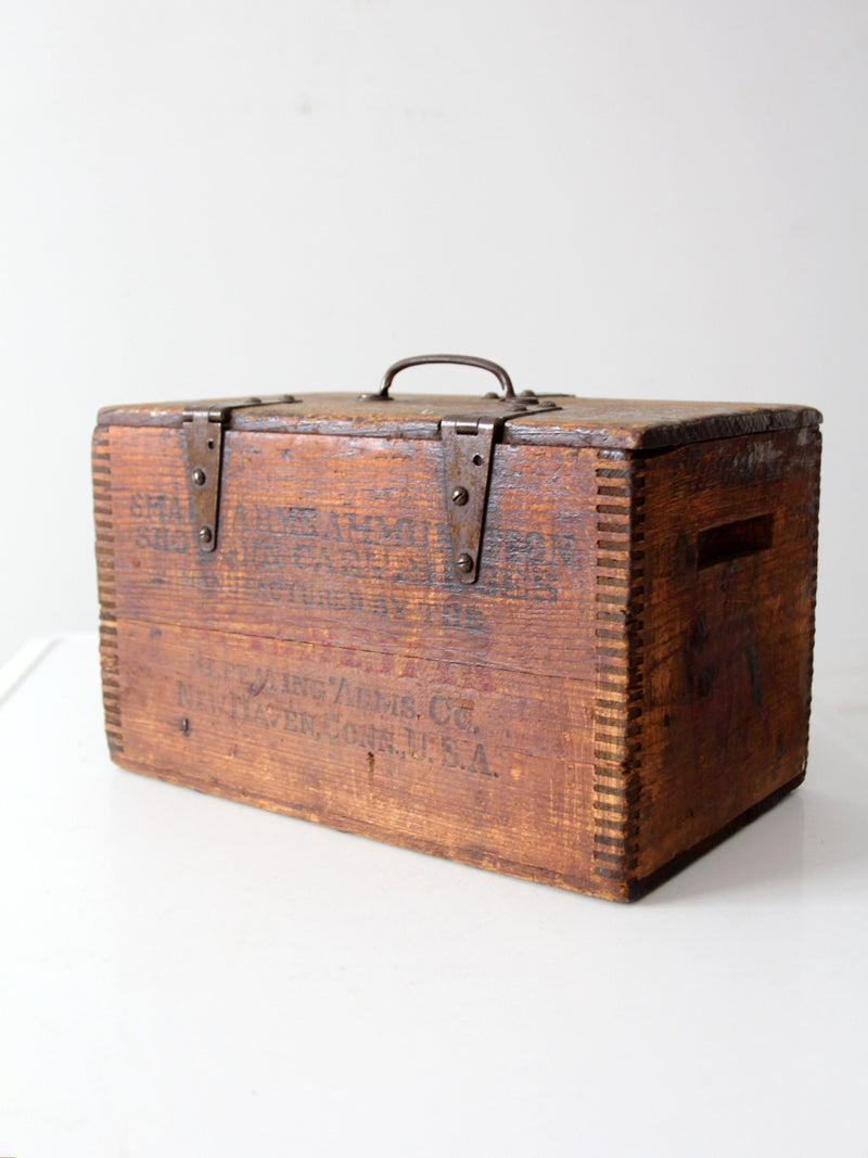 antique Winchester ammunition box