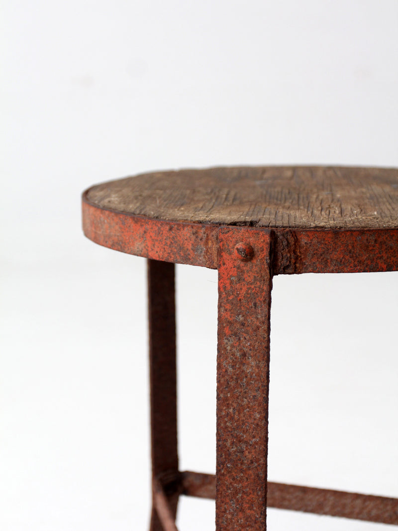vintage industrial stool