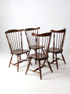 vintage Windsor dining chairs set of 4